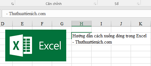 Cách xuống dòng trong Excel từ 2003 đến 2010, 2013, 2016